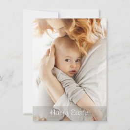 Cartão De Festividades Elegant Simple Personalized Modern Happy Easter