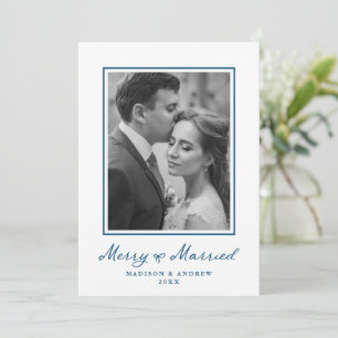 Cartão De Festividades Elegante Alegre e Casado Arco de Noiva Foto de Rec