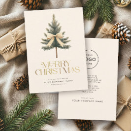 Cartão De Festividades Elegante Arco de pinheiro de Natal