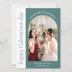 Cartão De Festividades Elegante Best Friends Galentines Day Bestie
