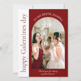 Cartão De Festividades Elegante Best Friends Galentines Day Bestie