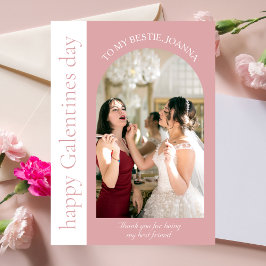 Cartão De Festividades Elegante Best Friends Galentines Day Bestie