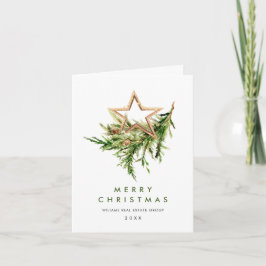 Cartão De Festividades Elegante Bohemian Christmas Composition Corporate