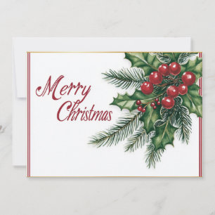Cartão De Festividades Elegante Cursivo Feliz Natal