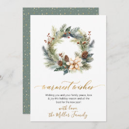 Cartão De Festividades Elegante Desejos Mais Quentes Estimulam A Terra Ve