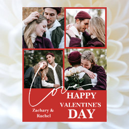 Cartão De Festividades Elegante dia de os namorados romântico casal 4