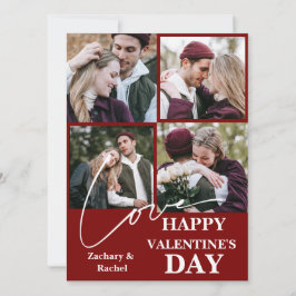 Cartão De Festividades Elegante dia de os namorados romântico casal 4