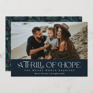 Cartão De Festividades Elegante emoção do Natal