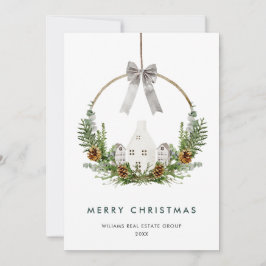 Cartão De Festividades Elegante Empresa de Composição de Feliz Natal