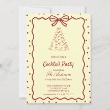 Elegante Festa de Natal Burgundy & Creme