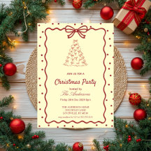 Elegante Festa de Natal Burgundy & Creme