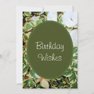 Cartão De Festividades Elegante Green Birthday deseja