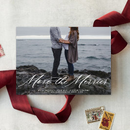 Cartão De Festividades Elegante Mais A Feliz Foto De Gravidez De Natal