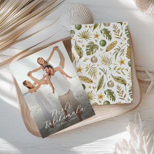 Cartão De Festividades Elegante Mele Kalikimaka Natal tropical