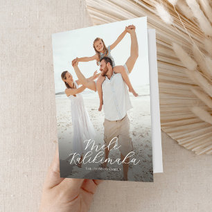 Cartão De Festividades Elegante Mele Kalikimaka Natal tropical