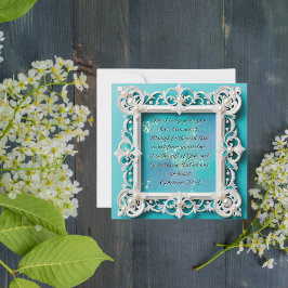 Cartão De Festividades Elegante Moldura Branca Personalizável para Downlo