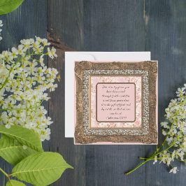 Cartão De Festividades Elegante Moldura Marrom Personalizável para Downlo
