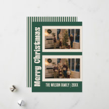 Elegante Natal com Creme e Verde Personalizado com