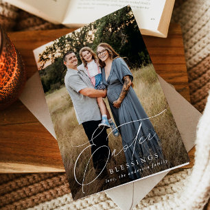 Cartão De Festividades Elegante Páscoa Bênçãos 3 Foto