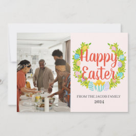 Cartão De Festividades elegante Páscoa moderna, segunda colagem fotográfi