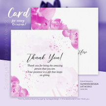 Elegante Rosa Floral Obrigado