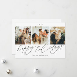 Cartão De Festividades Elegante Saudação de Festas Mais Felizes 3 Foto de