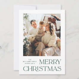 Cartão De Festividades Elegante saudação minimalista de Natal 2 Foto