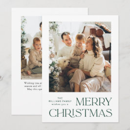 Cartão De Festividades Elegante saudação minimalista de Natal 2 Foto