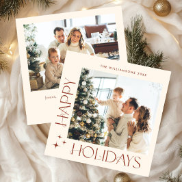 Cartão De Festividades Elegante saudação minimalista de Natal 2 Foto