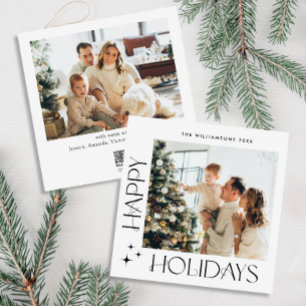 Cartão De Festividades Elegante saudação minimalista de Natal 2 Foto