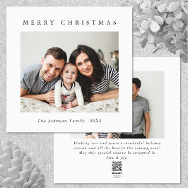 Cartão De Festividades Elegante saudação minimalista de Natal 2 Foto