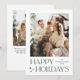Cartão De Festividades Elegante saudação minimalista de Natal 2 Foto