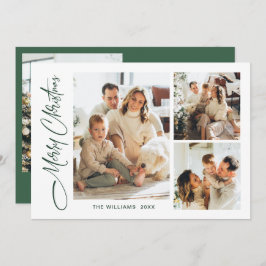 Cartão De Festividades Elegante saudação minimalista de Natal 4 Foto