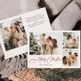 Cartão De Festividades Elegante saudação minimalista de Natal 4 Foto