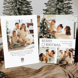 Cartão De Festividades Elegante saudação minimalista de Natal 4 Foto