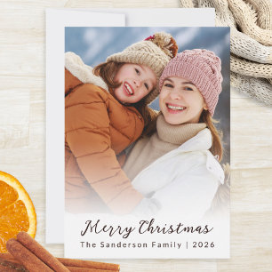 Cartão De Festividades Elegante sobreposição de script de foto personaliz