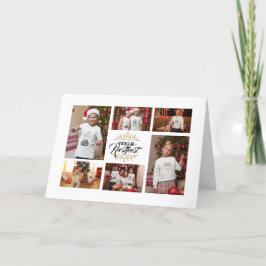 Cartão De Festividades Elegante Vrolijk Kerstfeest fotocolage Kerstkaart