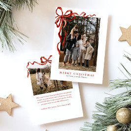 Cartão De Festividades Elegante Watercolor Red Arco Natal Dois Foto