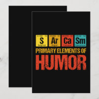 Elementos Primários do Humor do Sarcasm