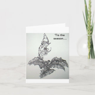 Cartão De Festividades elf, esta é a estação...