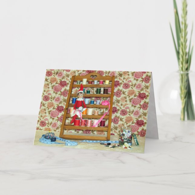 Cartão De Festividades Elf - Leve boa (Frente)