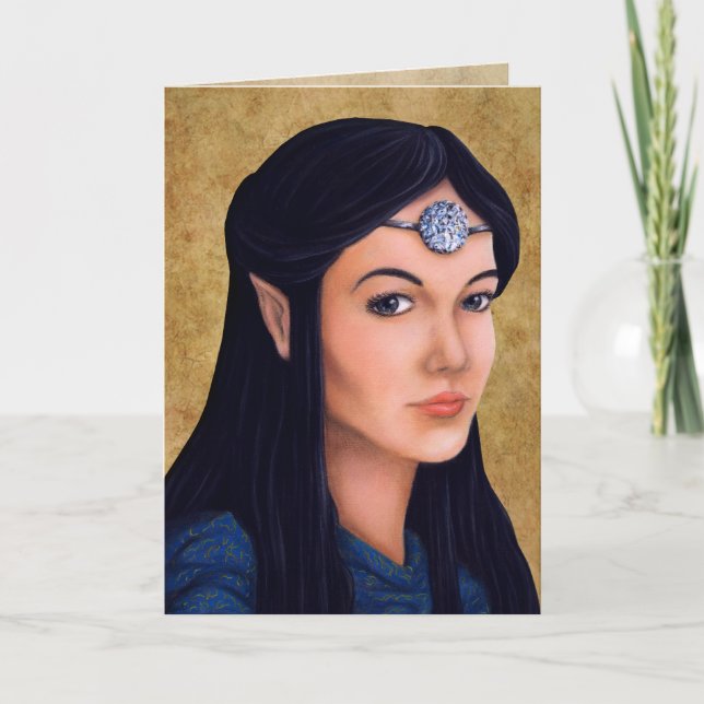 Cartão De Festividades Elf Princess (Frente)