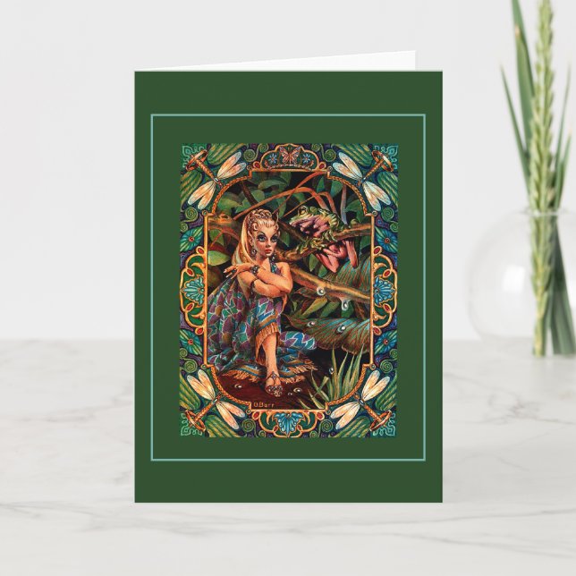 Cartão De Festividades Elf Princess Card (Frente)