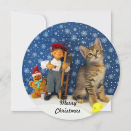 Cartão De Festividades Elfo de Natal de Jenkins - Festa de Natal de Kitte