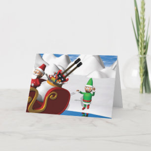 Cartão De Festividades Elf's Sad Christmas