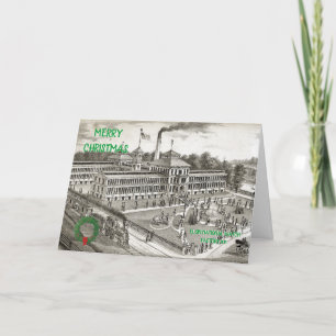 CARTÃO DE FESTIVIDADES ELGIN NATIONAL WATCH COMPANY ELGIN ILLINOIS 1871