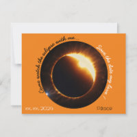 Elipse solar - branco laranja preto realista