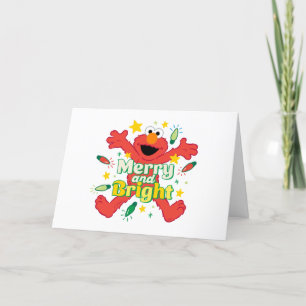 Cartão De Festividades Elmo   Alegre e Radiante