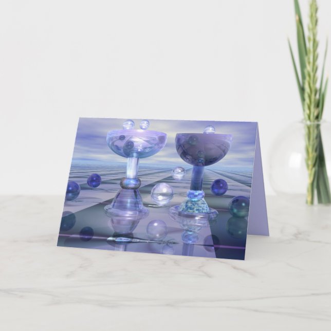 Cartão De Festividades Elogios com bolhas (Frente)