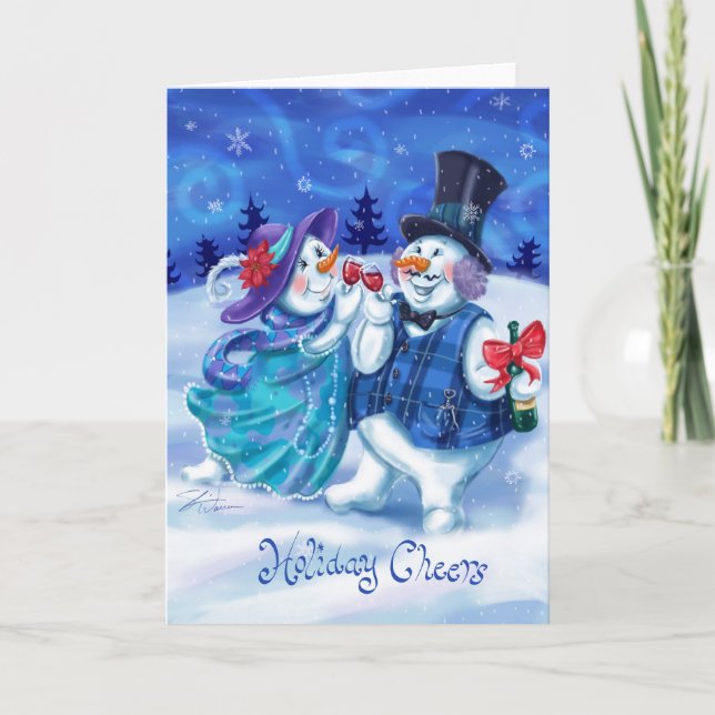 Cartão De Festividades Elogios do feriado (Frente)